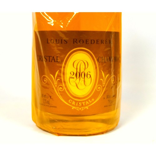 19 - Louis Roederer Cristal Brut Champagne, 2006, 75cl, in cellophane wrap and presentation case with boo... 