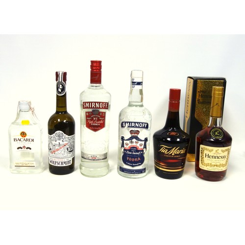 10 - Smirnoff Blue Label Vodka, 100 proof, 1 Litre, 1 bottle; Smirnoff Red Label Vodka, 1 Litre, 37.5% vo... 