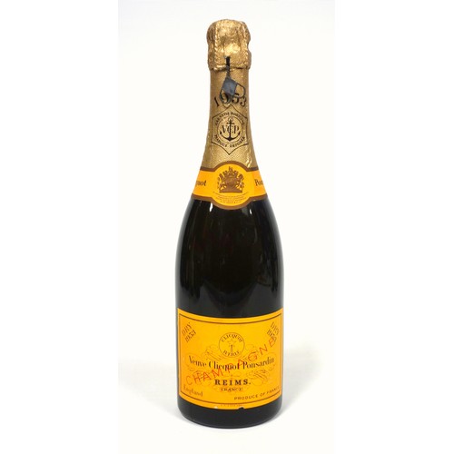 22 - A 1953 bottle of vintage Veuve Clicquot Ponsardin dry champagne