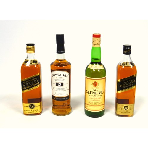 36 - Bottle of Glenlivet 12 Year Single Malt Scotch Whisky, 75cl, 40% A.B.V.; Bowmore 12 Year Islay Singl... 