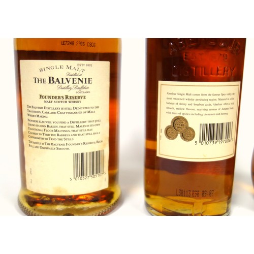 37 - Bottle of Balvenie Founder's Reserve 10 Year Single Malt Scotch Whisky, 70cl,  40% A.B.V.; Aberlour ... 