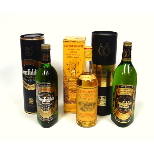 38 - Glenfiddich Over 8 Years Pure Malt Scotch Whisky, 94.5cl, 75 UK Proof; Glenfiddich Special Old Reser... 