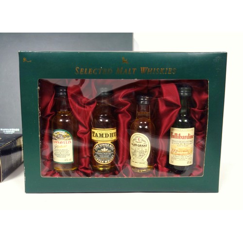 54 - Miniatures - Classic Malts of Scotland Finest Collection gift box with tasting VHS,, containing Tali... 