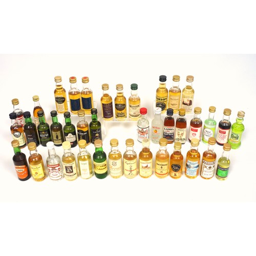 65 - Miniatures - Whiskies including Deanston 12 Y.O., Tamdu, Friar John Cor 10 Y.O., Ltd. Edn. No. 308 c... 