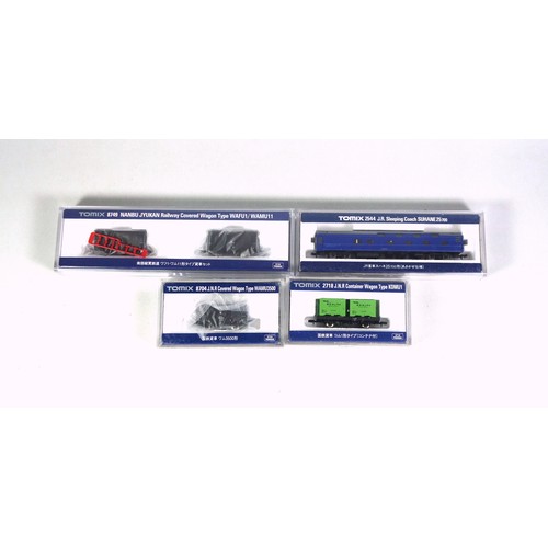 17 - 20 Tomix N Gauge wagons, all in clear plastic cases. (20)