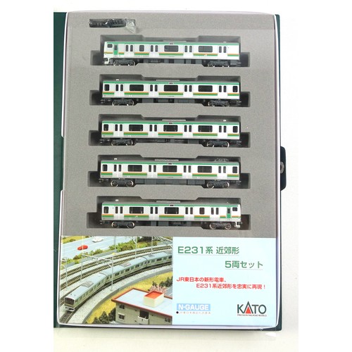 43 - Kato N Gauge 10-473 E231 Series Suburban Type Train set, comprising 7 cars, cased, with paperwork, a... 