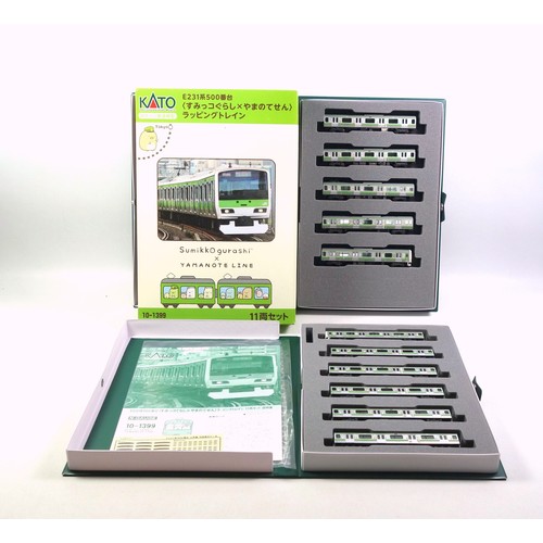 48 - Kato N Gauge 10-1399 Sumikko Gurashi x Yamanote Line Train Set, comprising 11 cars, in 2 cases, A & ... 