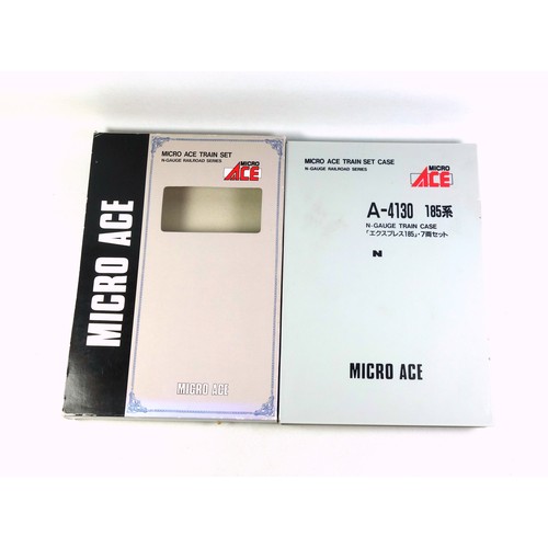 69 - Micro Ace N Gauge A-4130 Train set comprising 7 cars, cased, with paperwork, and outer sleeve