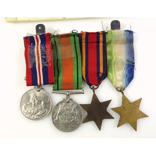 500 - Group of 6 medals awarded to Lieut. E. R. Green, comprising George V War and Victory medals, George ... 