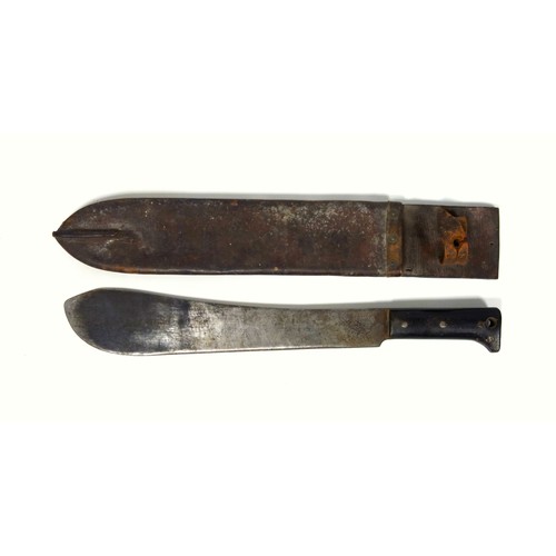 506 - A WWII Second World War British Army Machete bush knife, dated 1944, made in The U.S The machete hav... 