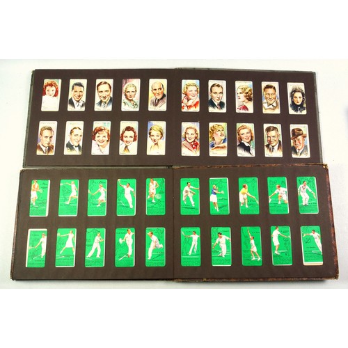 521 - 6 albums containing mainly 1930s Player's Cigarette cards, including 2 sets of cricketers (100), set... 