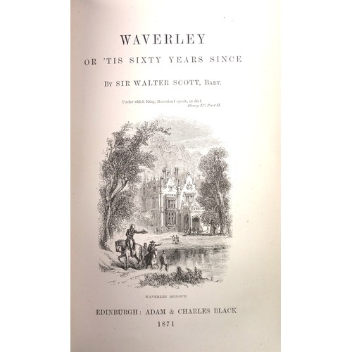 550 - Scott (Sir Walter). Waverley Novels, Centenary Edition, 25 vols., pub. Adam & Charles Black, Edinbur... 