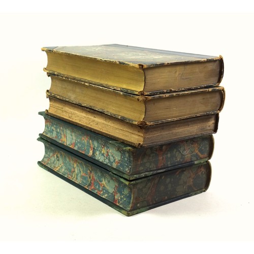 555 - [Bindings]. The Cornhill Magazine, 4 vols., pub. Smith, Elder and Co., London, 1860 and 1861, 8vo, h... 