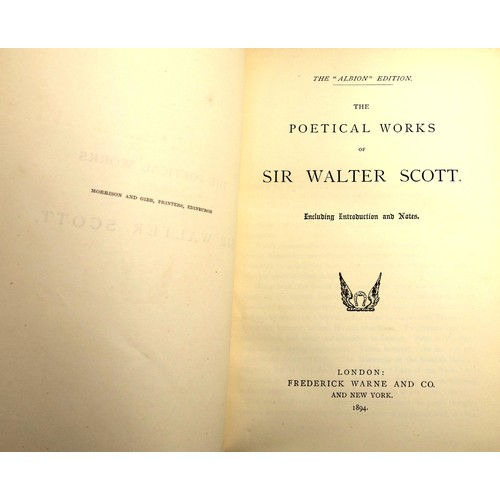 558 - [Bindings]. Scott (Sir Walter). Poems, mixed edns., 7 vols, printed by James Ballantyne and Co., Edi... 