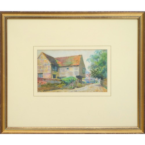 17 - Walter Wallis (British, fl.1851-1891), 'Shere' village scene, watercolour, signed and dated 15.6.90'... 