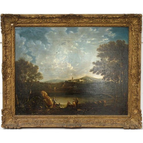 36 - After Richard Wilson (Welsh, 1714-1782), Copy of 'Landscape with Diana and Callisto', oil on canvas,... 