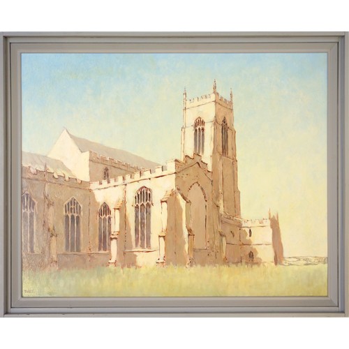 128 - Henry Croly (British, 20th century), 'Salle, near Aysham, Norfolk (A Cathedral in the Fields)', goua... 