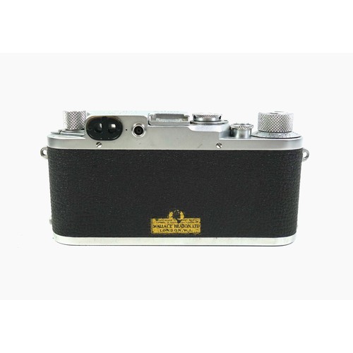 296 - Leica IIIf Black Dial 35mm Rangefinder Camera, chrome body, serial number 544826, 1951, with an Elma... 