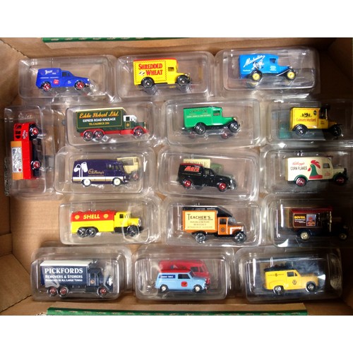 327 - 40 Lledo Days Gone vans, each in a capsule; 12 promotional vans, 2 Unigate box sets, 14 Shell Sports... 