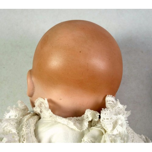 328 - Two Armand Marseille German bisque headed baby dolls, 'AM' mark to the back of the neck, with cloth ... 