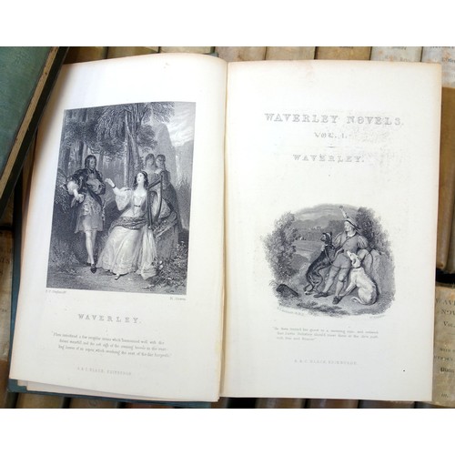 359 - Scott (Sir Walter). Waverley Novels, 49 vols., pub. Adam and Charles Black, Edinburgh, 1859-1860, 12... 