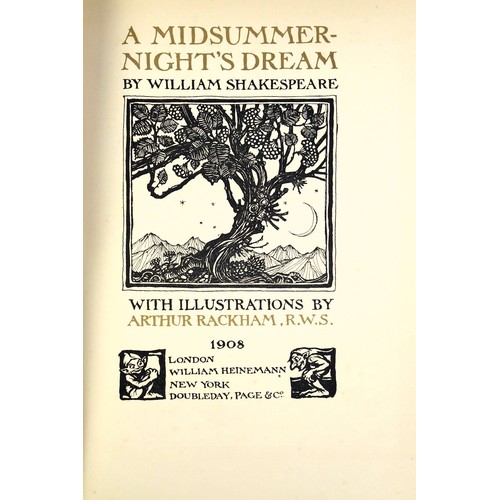 362 - Shakespeare (William). and Rackham (Arthur) (ill.). A Midsummer Night's Dream, pub. William Heineman... 