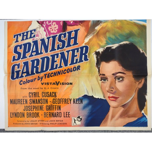 369 - The Spanish Gardener billboard film poster from a novel by A. J. Cronin, pub. W. E. Berry Ltd., Brad... 