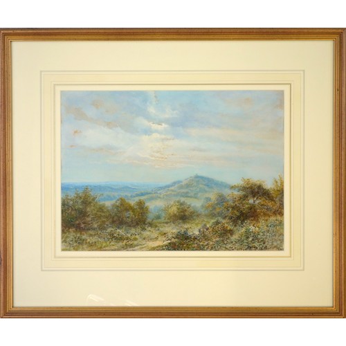 201 - Walter Duncan (British, 1848-1932), St Martha's from Newlands Corner, watercolour, signed lower righ... 