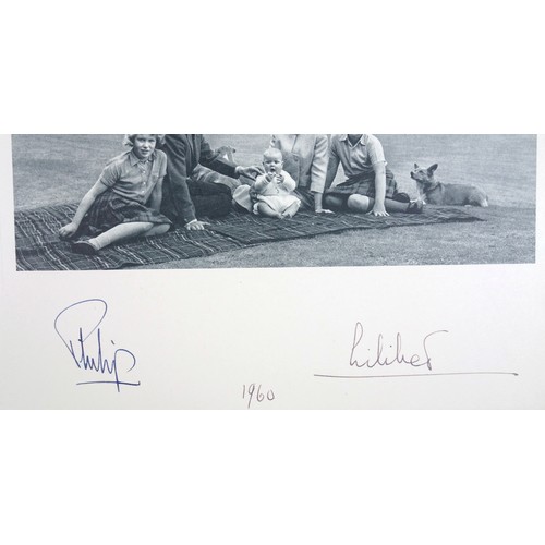 395 - H.M. Queen Elizabeth II ('Lilibet' signed) and H.R.H. The Duke of Edinburgh, Christmas card dated 19... 