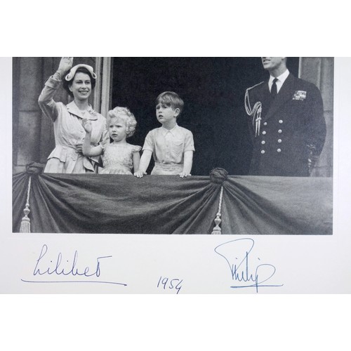 397 - H.M. Queen Elizabeth II ('Lilibet' signed) and H.R.H. The Duke of Edinburgh, Christmas card dated 19... 