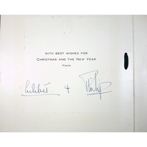 400 - H.M. Queen Elizabeth II ('Lilibet' signed) and H.R.H. The Duke of Edinburgh, Christmas card dating f... 