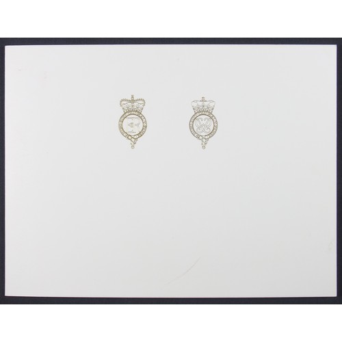 431 - H.M. Queen Elizabeth II and H.R.H. The Duke of Edinburgh, Christmas card dated 2003, gilt royal cyph... 