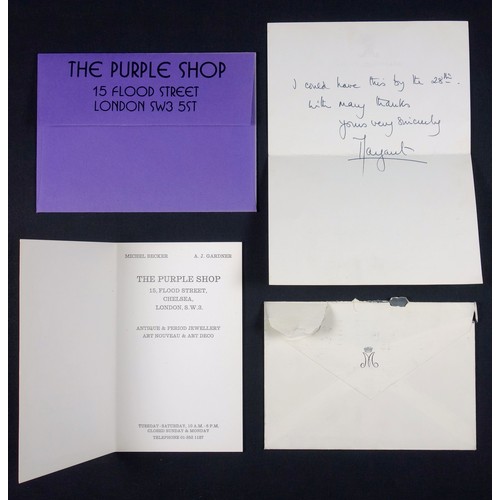 433 - H.R.H. The Princess Margaret handwritten letter on Kensington Palace headed notepaper bearing the pr... 