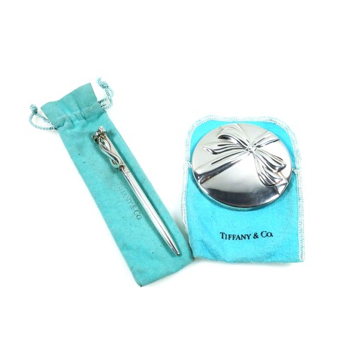 499 - Tiffany & Co. ballpoint pen with ribbon, marked 