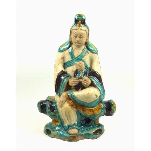 688 - Chinese earthenware figure of 