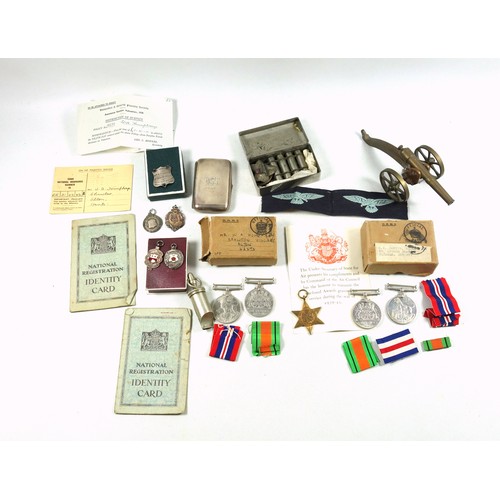 720 - Three WWII medals awarded to H H Coutts, comprising the France and Germany Star, Defence and War Med... 