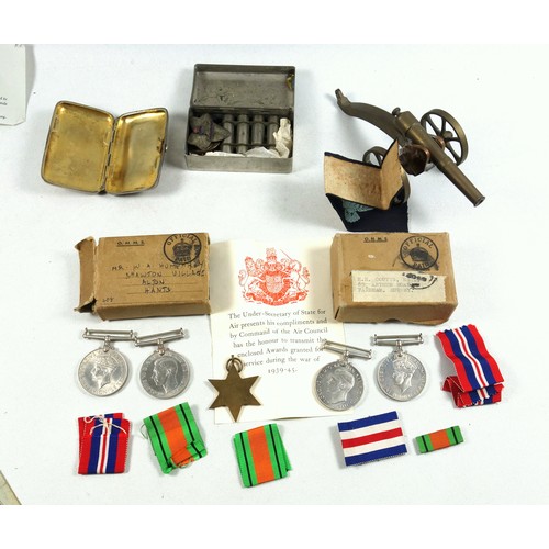 720 - Three WWII medals awarded to H H Coutts, comprising the France and Germany Star, Defence and War Med... 