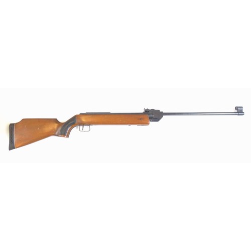 721 - German Original Super Model 3 .22 air rifle with a 49cm barrel and stained beech stock, No.144,153