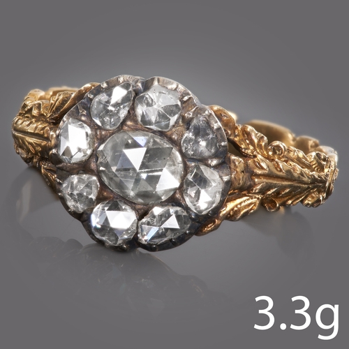 177 - ANTIQUE ROSE CUT DIAMOND RING.
Set with bright and lively diamonds.
Size: O
3.3 gram.