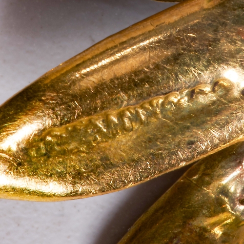 163 - TIFFANY AND CO, ANTIQUE, CA. 1900, MOST LIKELY LOUIS COMFORT TIFFANY, CERTIFICATED NATURAL SALTWATER... 