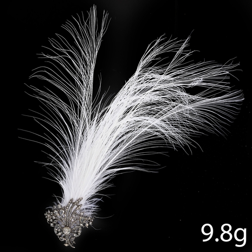 229 - RARE GEORGIAN 18TH CENTURY AIGRETTE DIAMOND AND FEATHER BROOCH, 
9.8 grams.
Diamonds totalling appro... 