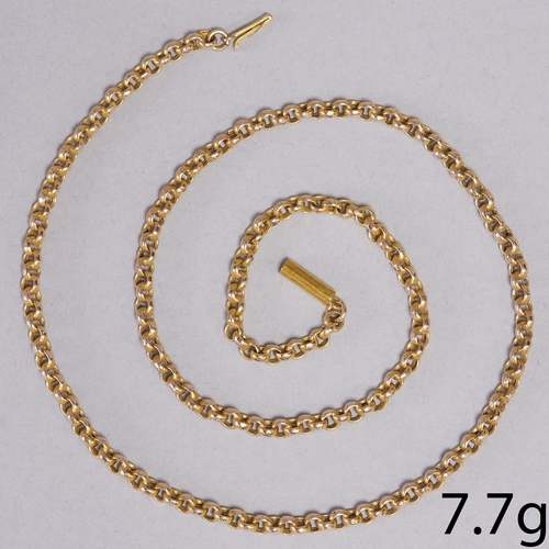 101 - FINE ANTQUE GOLD NECKLACE,
7.7 grams, 15 ct. gold.
L. 44 cm.