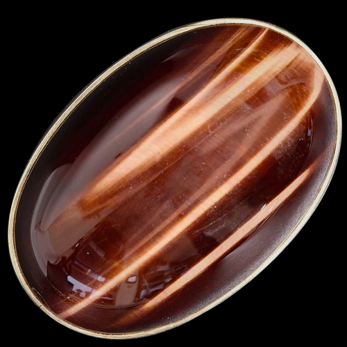 199 - LARGE GOLD MOUNTED AGATE BROOCH/PENDANT
21.9 grams
L 4.7 cm W 2.9 cm