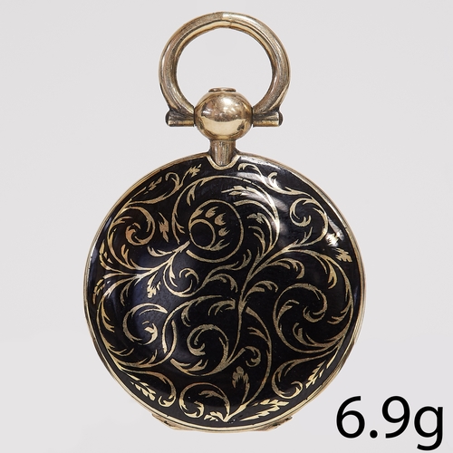 62 - VICTORIAN DOUBLE SIDED ENAMEL LOCKET PENDANT,
6.9 grams, 15 ct. gold.
The inside with text and dated... 