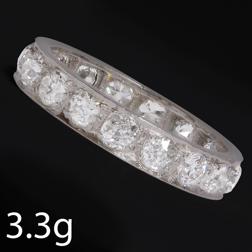 2 - DIAMOND FULL ETERNITY RING,
3.3 grams, High carat gold.
Diamonds bright and lively, totalling approx... 