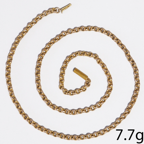 50 - FINE ANTQUE GOLD NECKLACE,
7.7 grams, 15 ct. gold.
L. 44 cm.