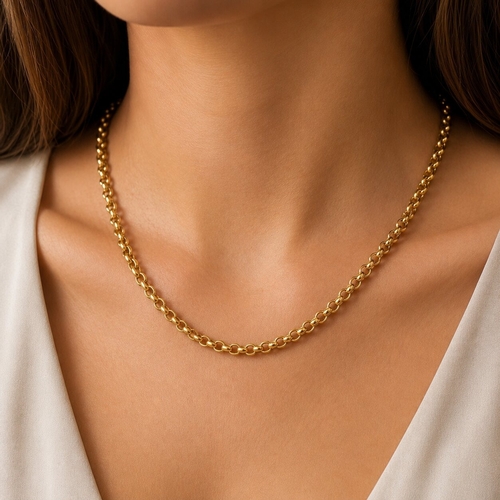 67 - VICTORIAN GUARD CHAIN GOLD NECKLACE,
23 grams.
L. 78 cm.