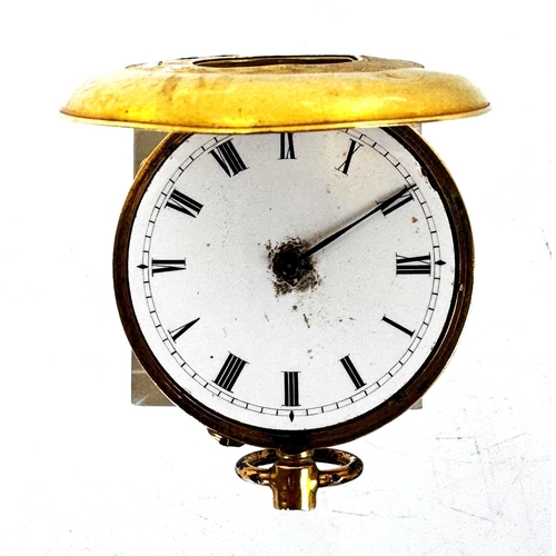 125 - An 18 carat gold hunter pocket watch, 18K marked case, movement damaged