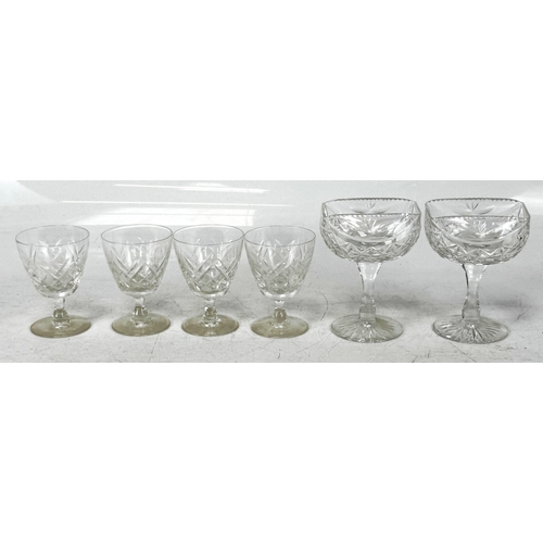 9 - A selection of glass/crystal items including tumbler glasses, jugs and bowls (a lot).