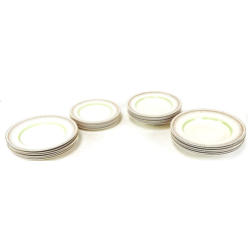 10 - A vintage Solian ware six person dinner service, with assorted serving dishes (a lot)